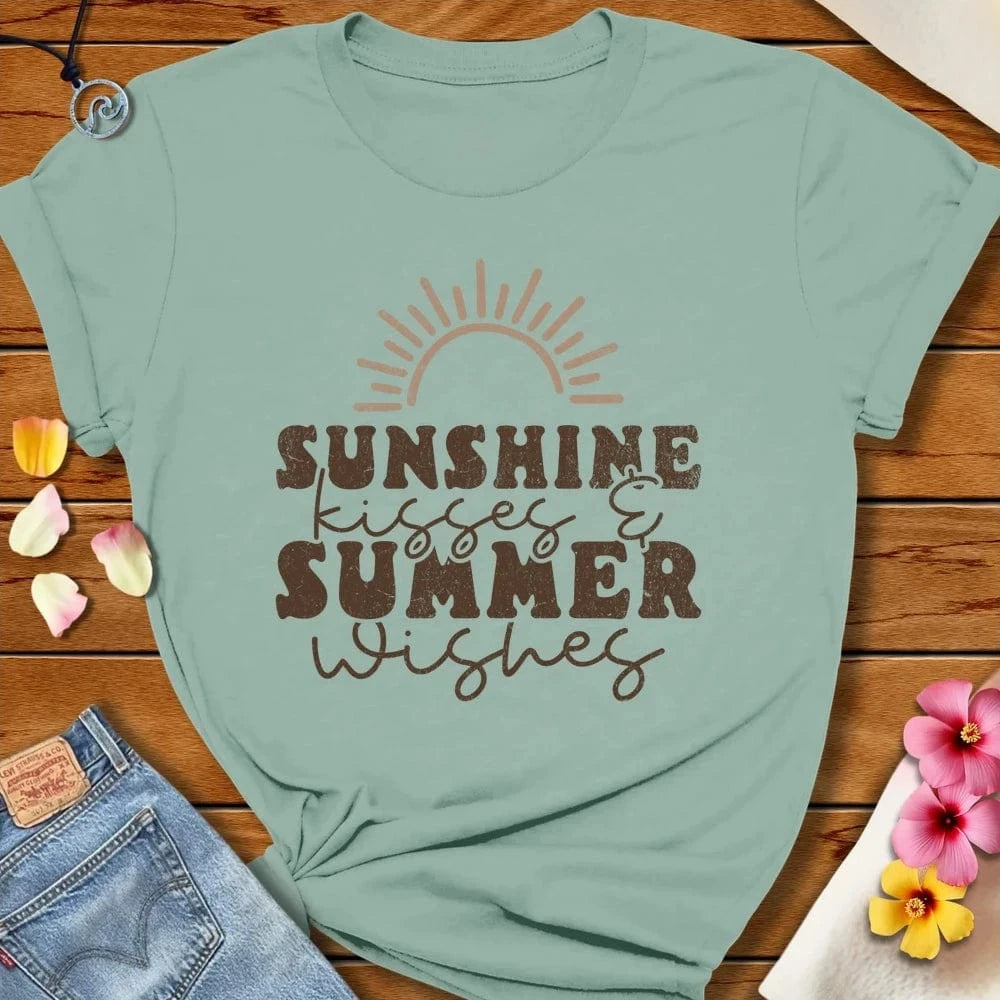 Sunshine Summer Tee Dusty Blue by Salty By Choice® We love the beach ocean and anything around water.