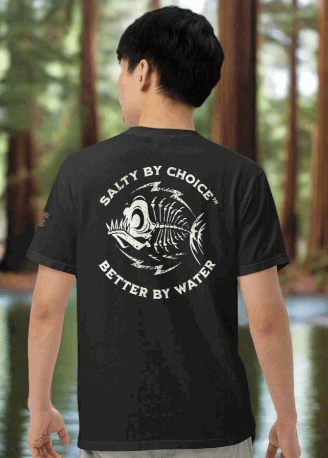 Big Fish Salty By Choice™ Miramar Outfitters Unisex Heavyweight T-Shirt