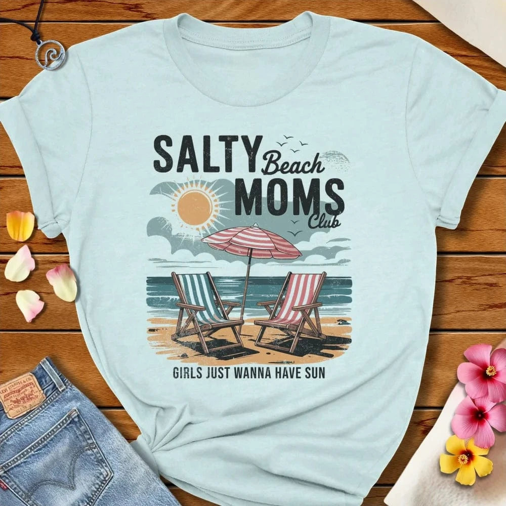 Have Sun Tee Heather Ice Blue by Salty By Choice® We love the beach ocean and anything around water.