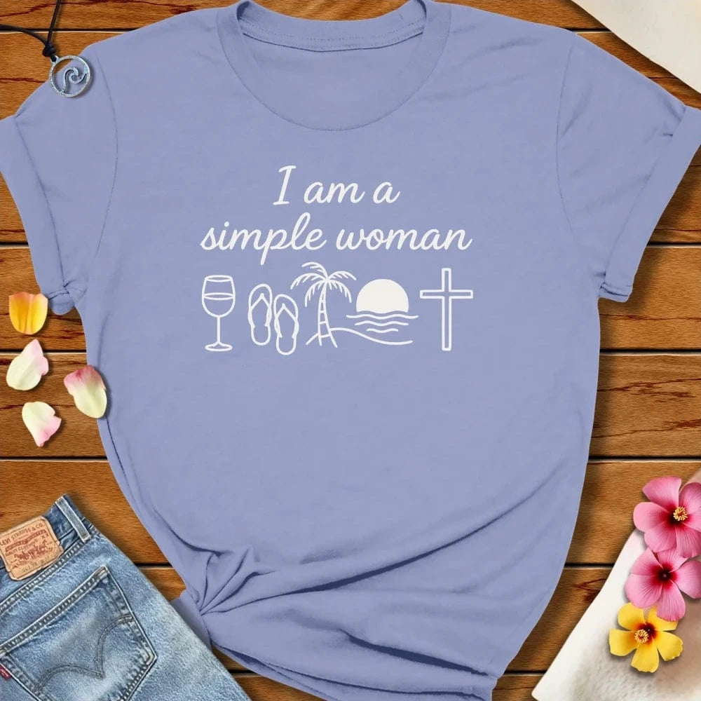 Simple Tee - Lavender Blue