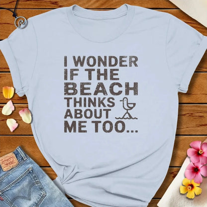 Wonder If Tee Light Blue by Salty By Choice® We love the beach ocean and anything around water.