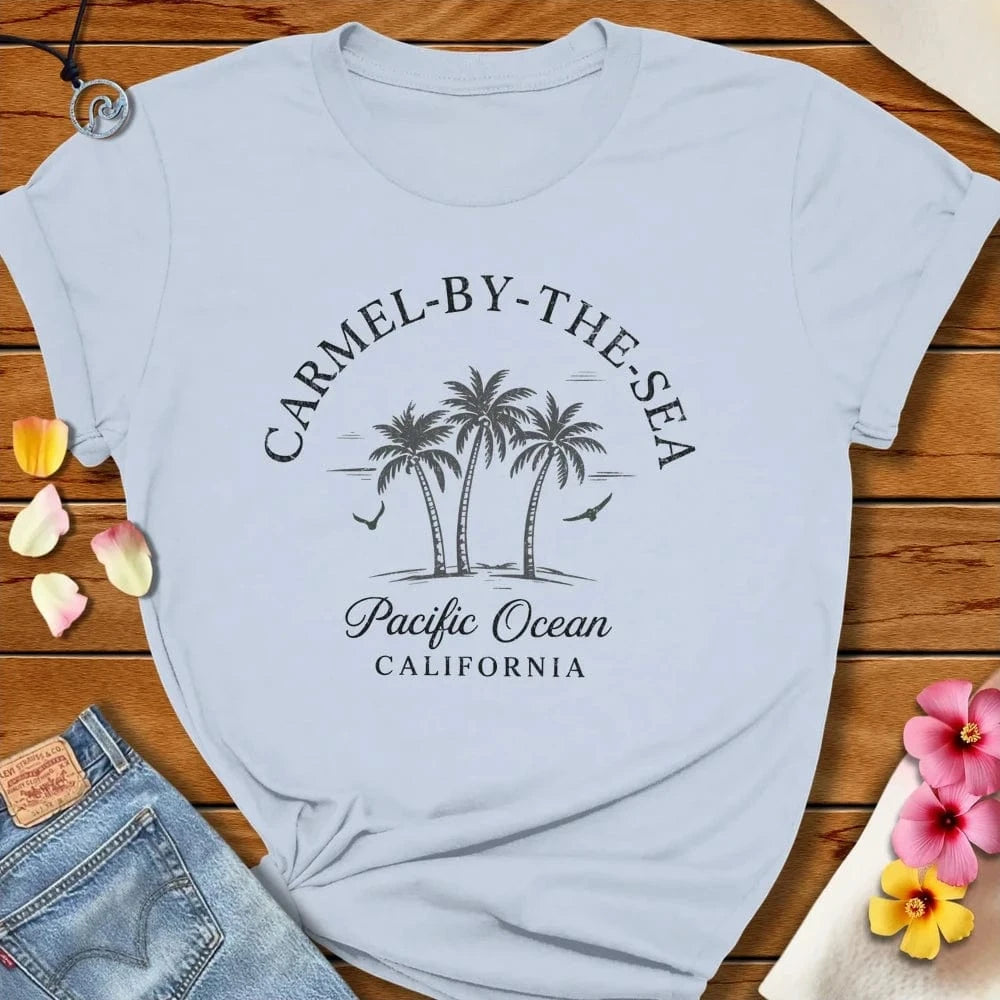 Carmel Tee Light Blue by Salty By Choice® We love the beach ocean and anything around water.