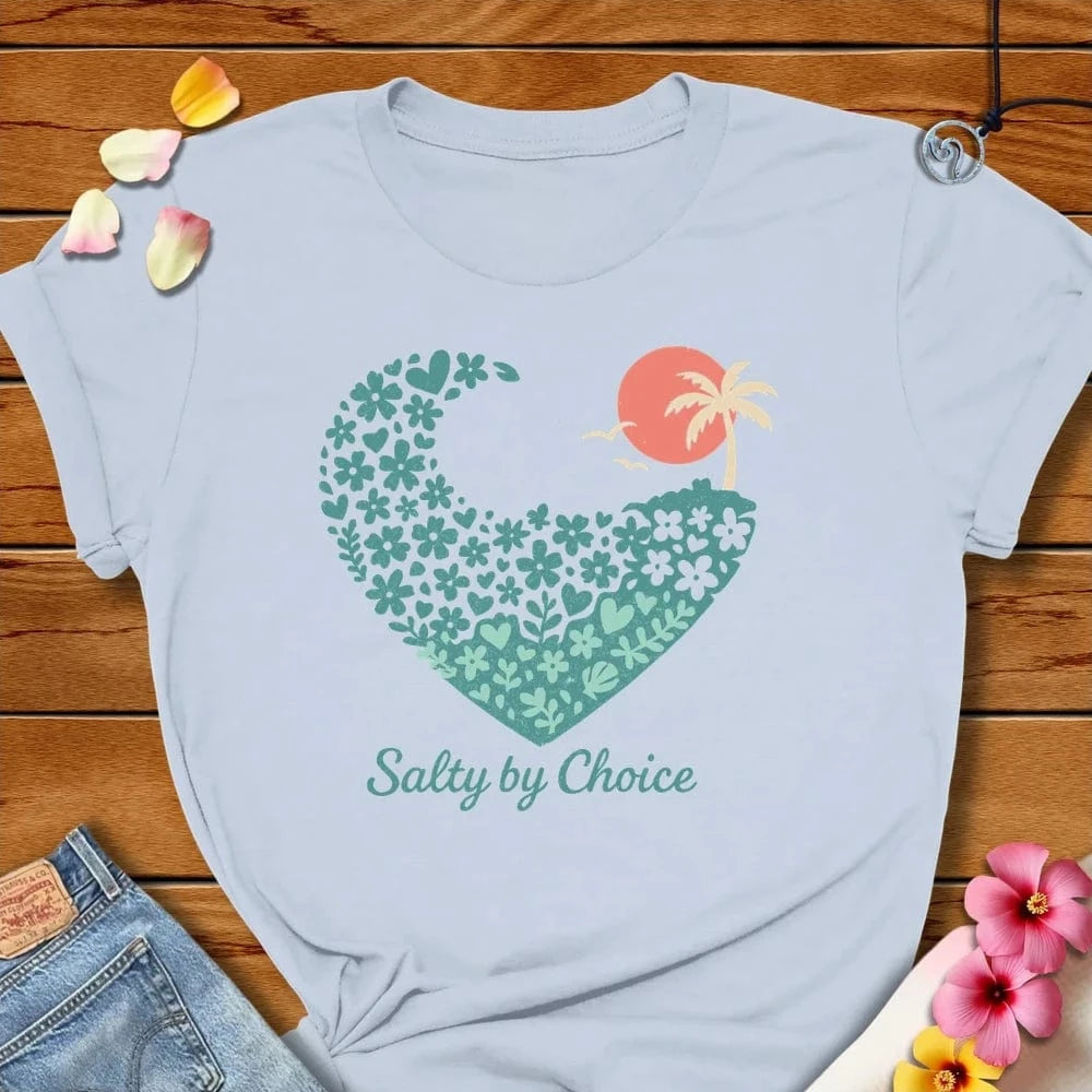 Heart Tee - Light Blue