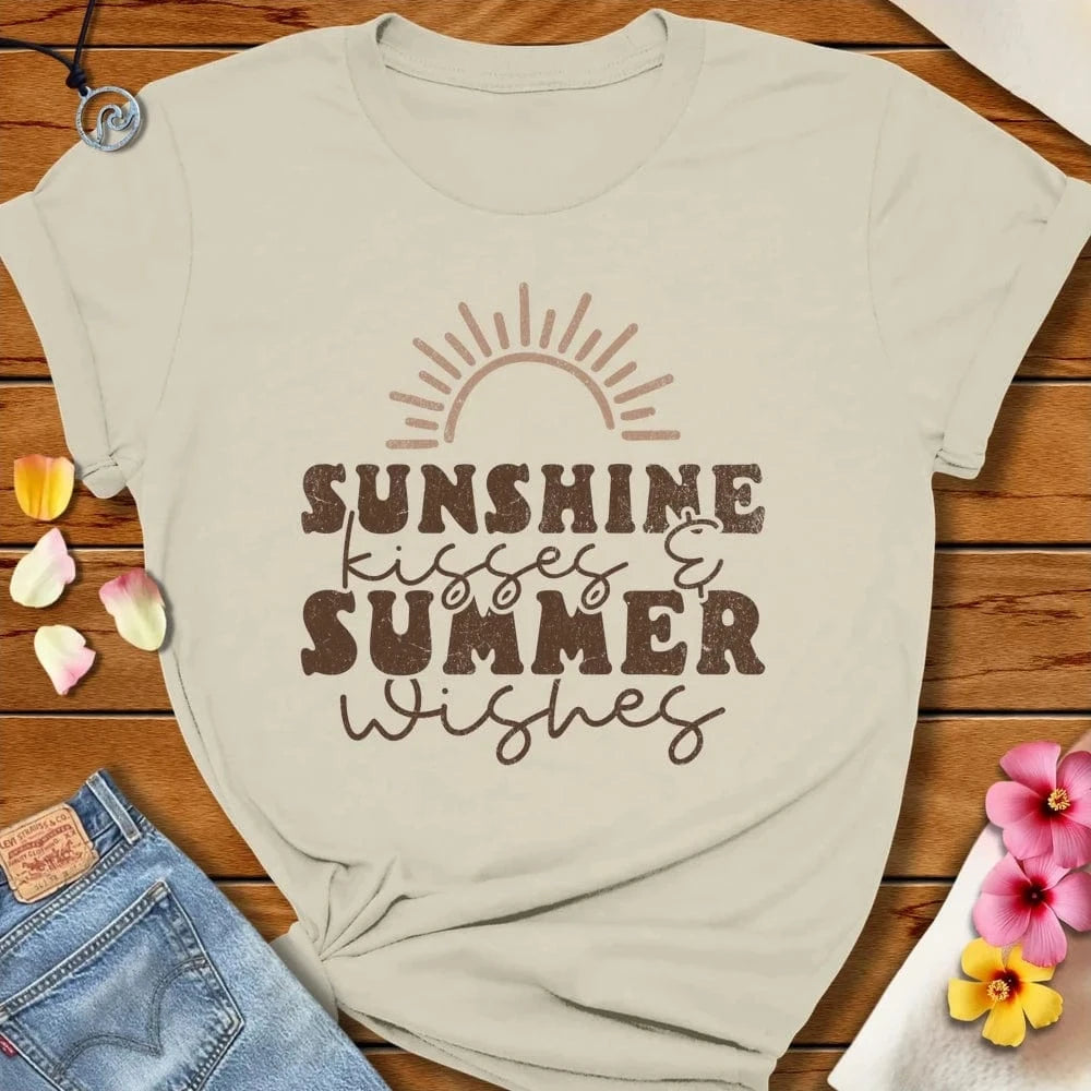 Sunshine Summer Tee Natural by Salty By Choice® We love the beach ocean and anything around water.