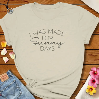 Sunny Days Tee Natural by Salty By Choice® We love the beach ocean and anything around water.
