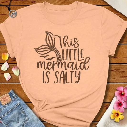 Salty Mermaid Tee Peach by Salty By Choice® We love the beach ocean and anything around water.