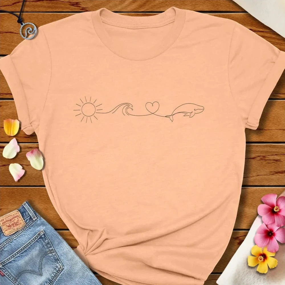 Ocean Things Tee Peach by Salty By Choice® We love the beach ocean and anything around water.