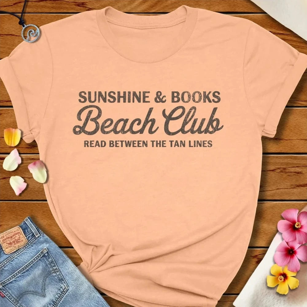 Sunshine and Beach Club Tee Peach by Salty By Choice® We love the beach ocean and anything around water.