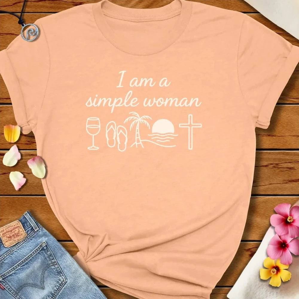Simple Tee - Peach