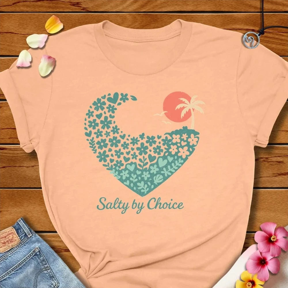 Heart Tee - Peach