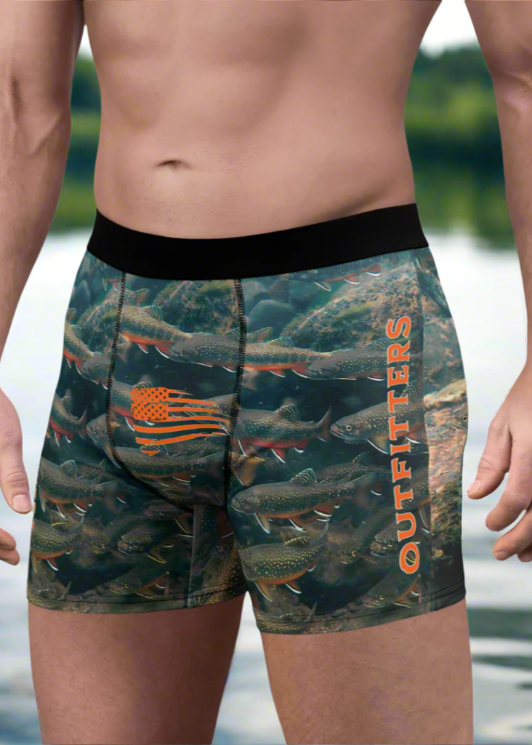 Trout Camo Men's Boxer Briefs