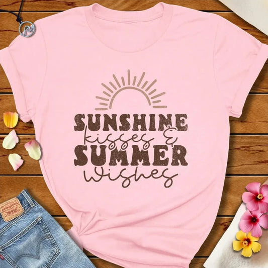 Sunshine Summer Tee Soft Pink by Salty By Choice® We love the beach ocean and anything around water.