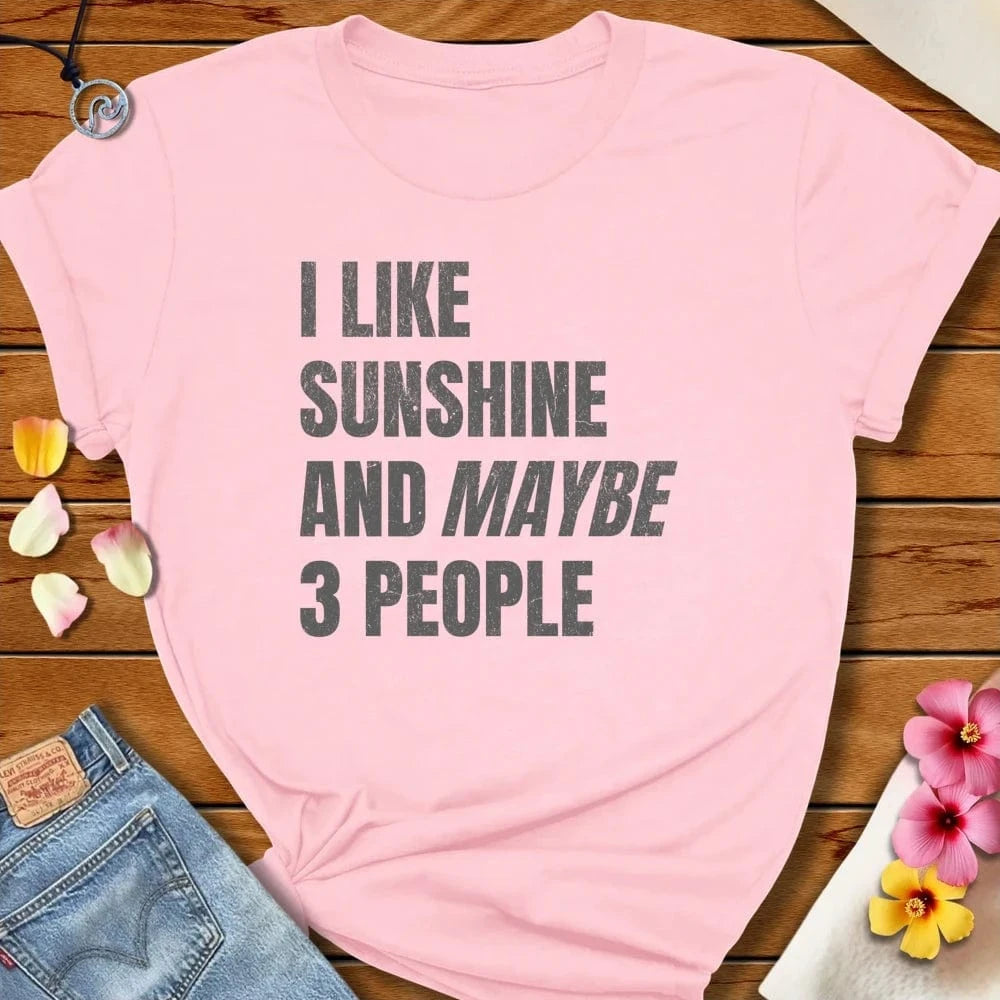 I Like Sunshine Tee Soft Pink by Salty By Choice® We love the beach ocean and anything around water.