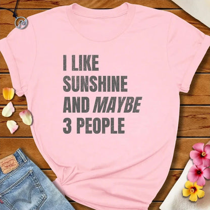 I Like Sunshine Tee Soft Pink by Salty By Choice® We love the beach ocean and anything around water.