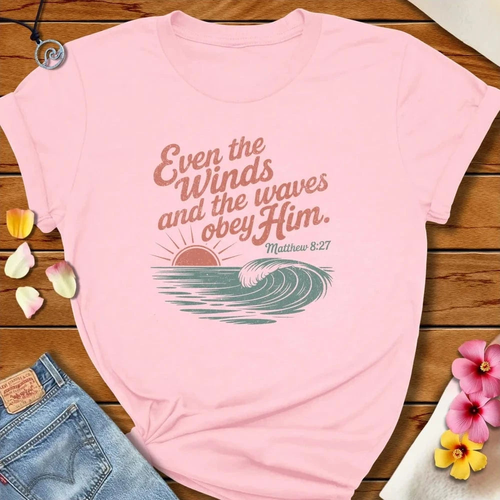 Even The Wind Tee Soft Pink by Salty By Choice® We love the beach ocean and anything around water.