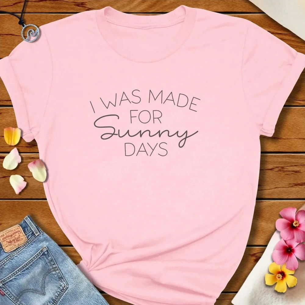 Sunny Days Tee Soft Pink by Salty By Choice® We love the beach ocean and anything around water.