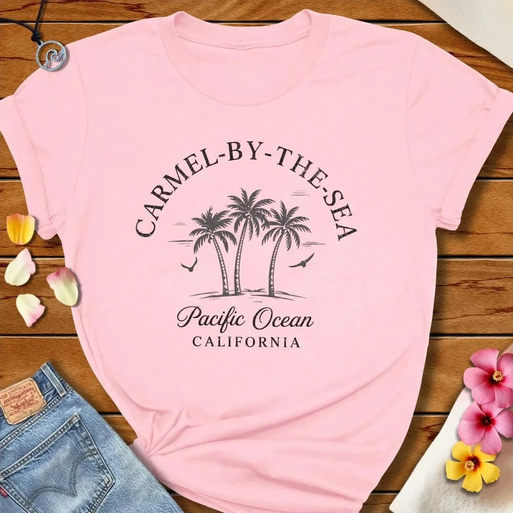 Carmel Tee Soft Pink by Salty By Choice® We love the beach ocean and anything around water.