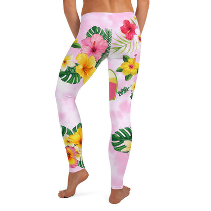 Flowers Gone Crazy Tie Dye Leggings