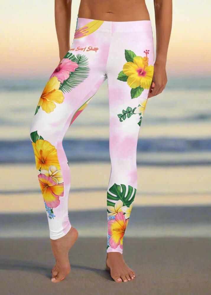 Flowers Gone Crazy Tie Dye Leggings