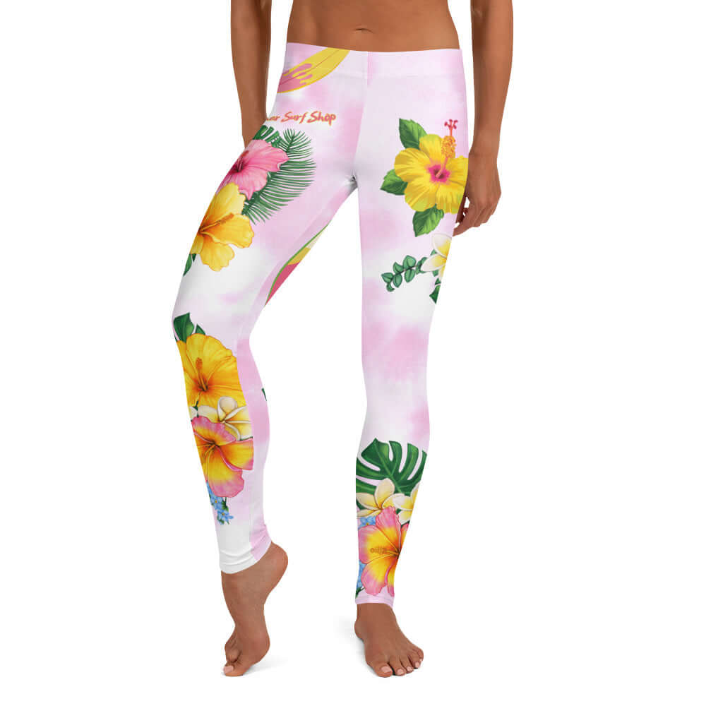 Flowers Gone Crazy Tie Dye Leggings