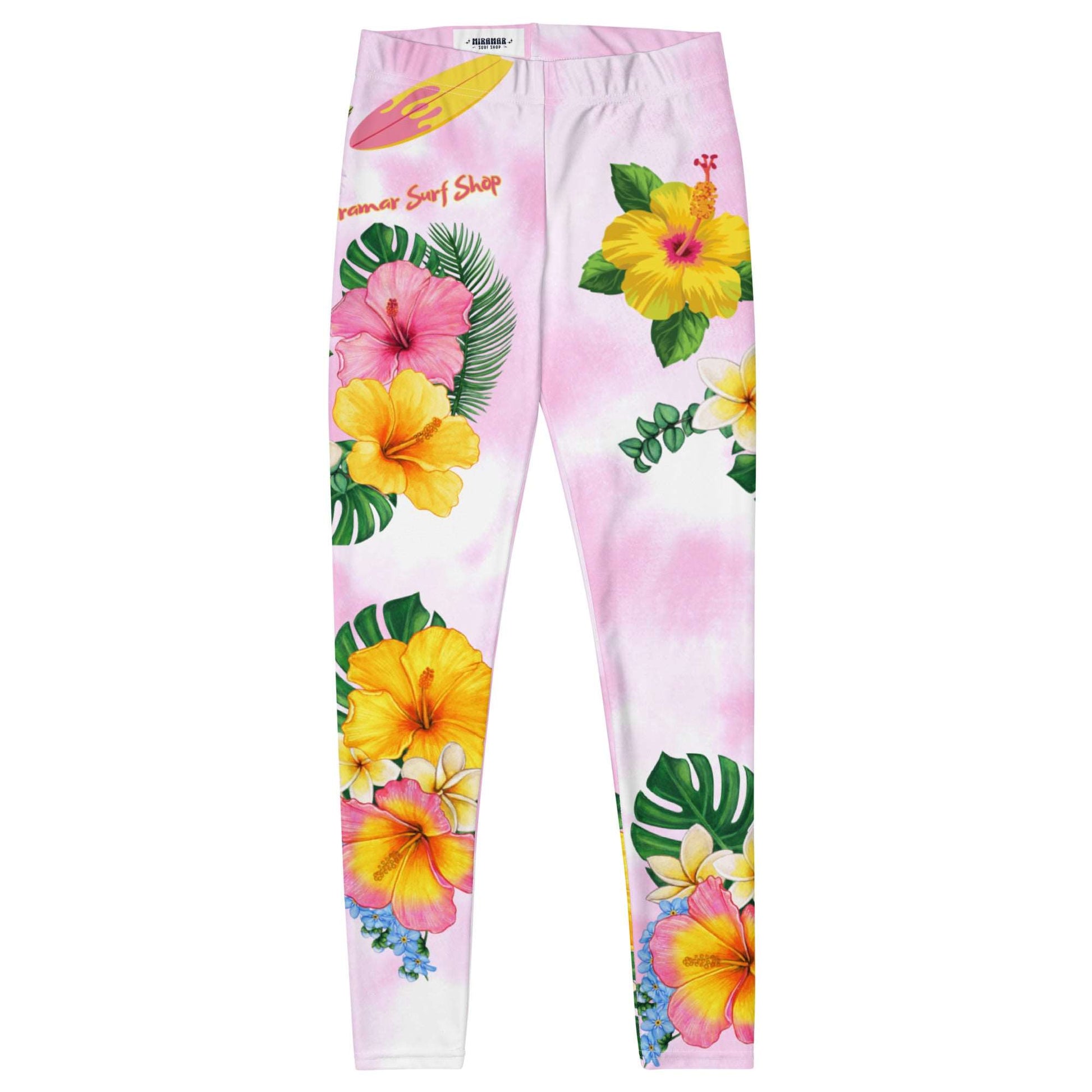 Flowers Gone Crazy Tie Dye Leggings