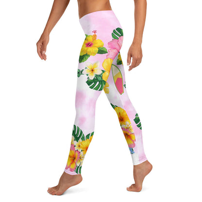 Flowers Gone Crazy Tie Dye Leggings