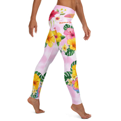 Flowers Gone Crazy Tie Dye Leggings