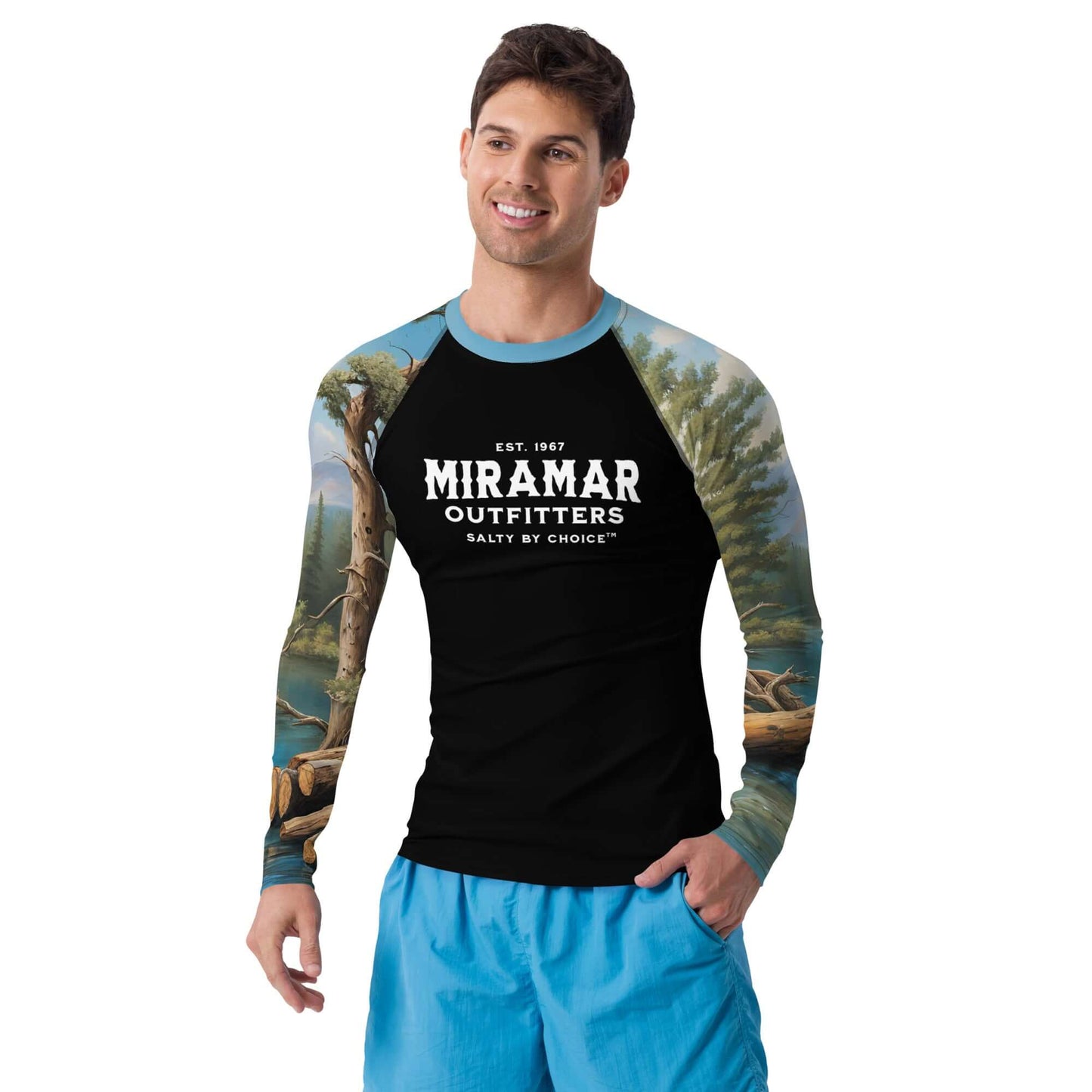 Men's Rash Guard 3XL by Miramar Outfitters Salty By Choice Collection