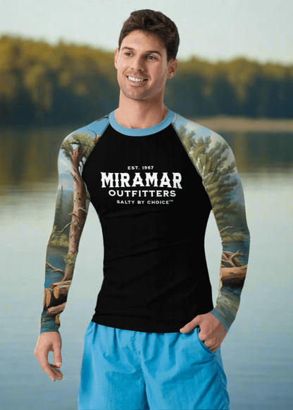 Men's Rash Guard by Miramar Outfitters Salty By Choice Collection