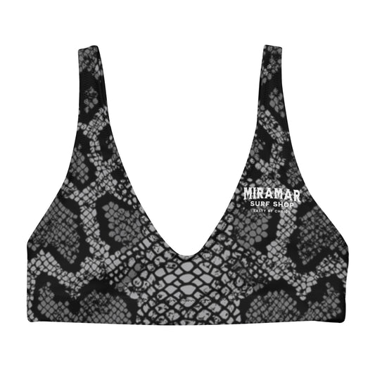 Snake Skin Padded Bikini Top