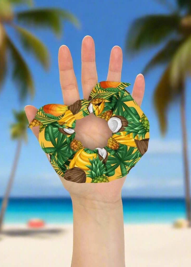 Coconut and Banana Scrunchie