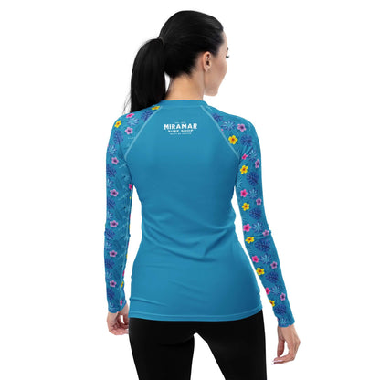 Sea of Flowers Floral Rash Guard