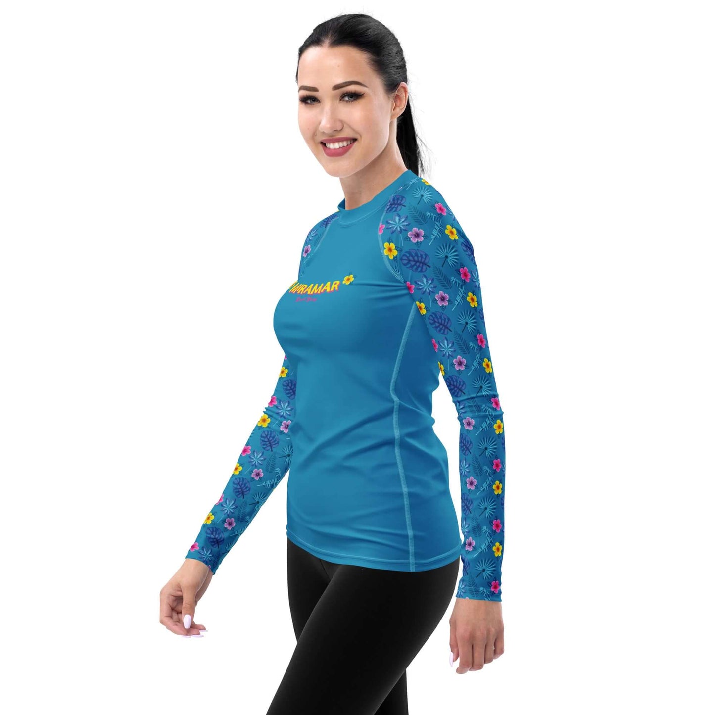 Sea of Flowers Floral Rash Guard