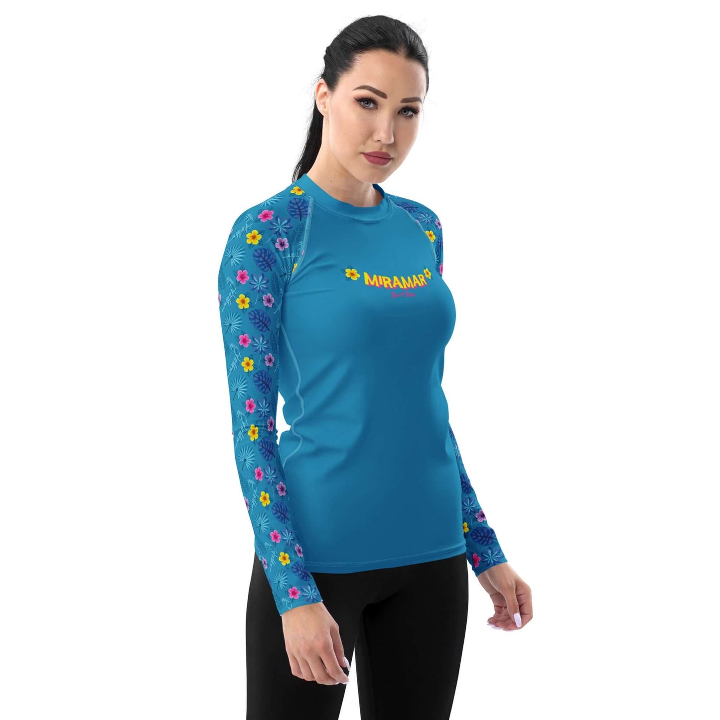 Sea of Flowers Floral Rash Guard