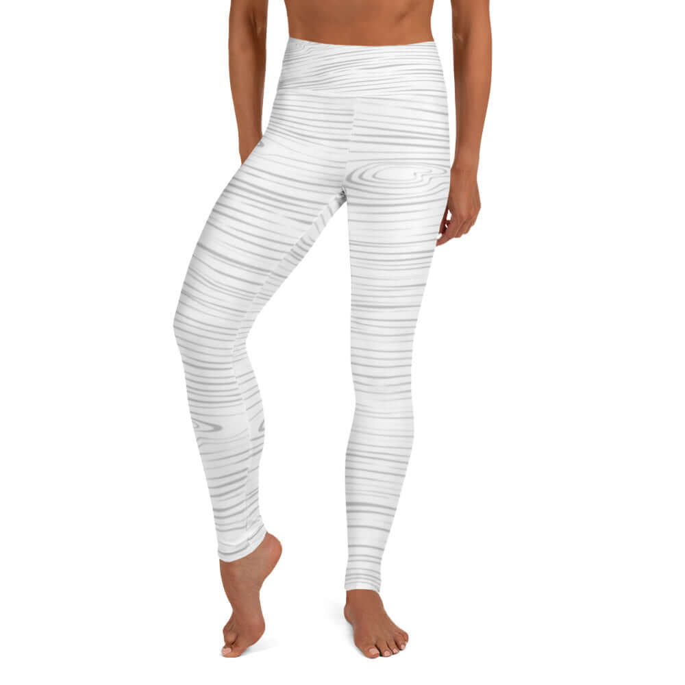 Wood Grain Yoga Leggings