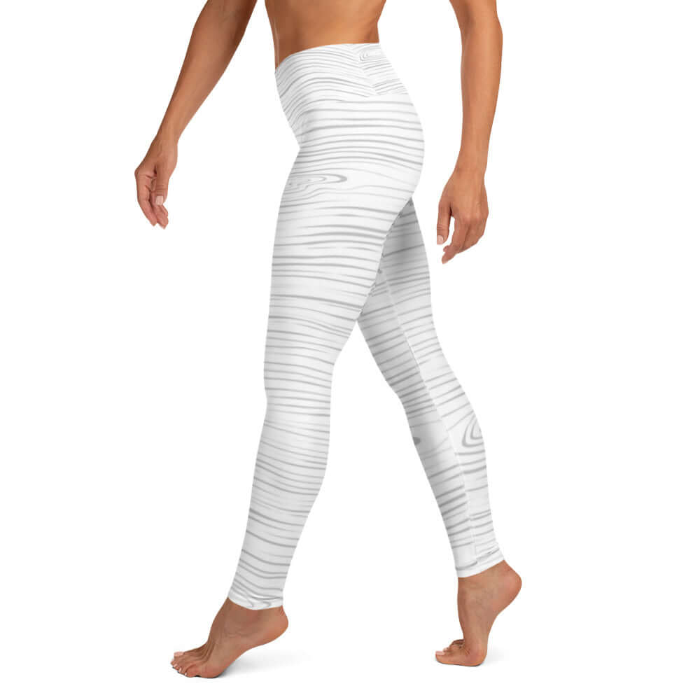 Wood Grain Yoga Leggings