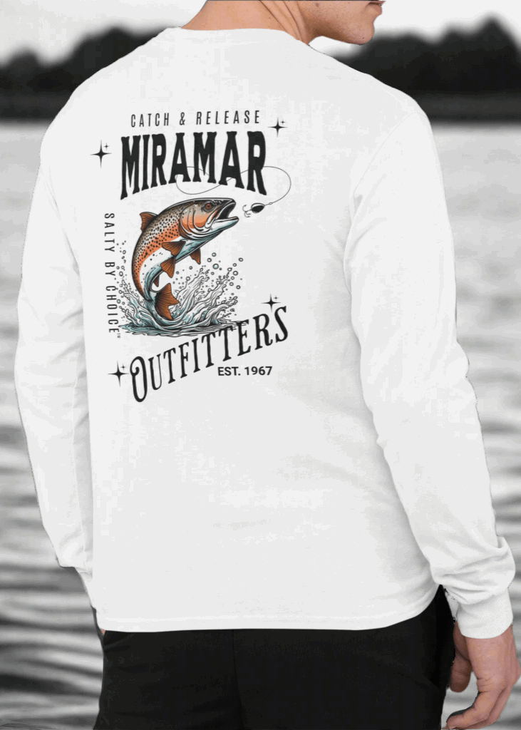 Catch & Release Salty By Choice™ Miramar Outfitters Unisex Long Sleeve Tee