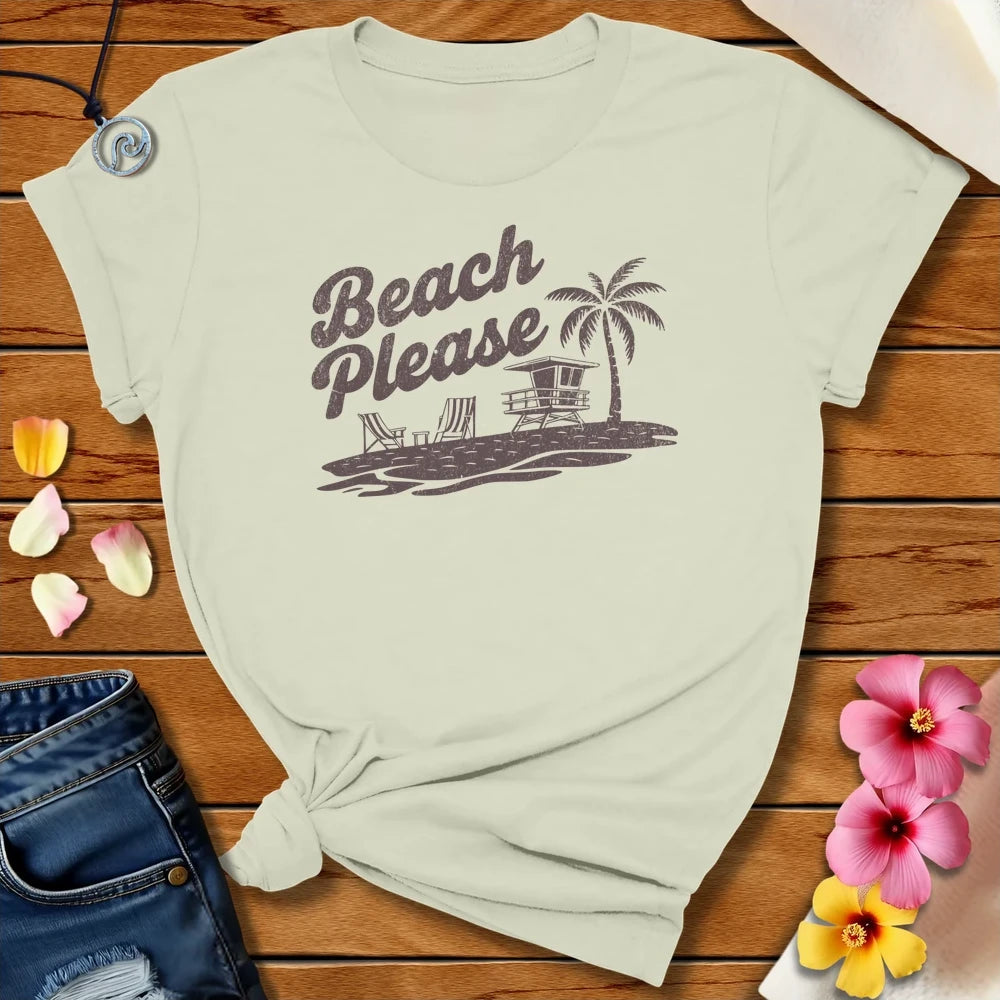 Beach Please Tee Citron by Salty By Choice™ We love the ocean and Christian apparel