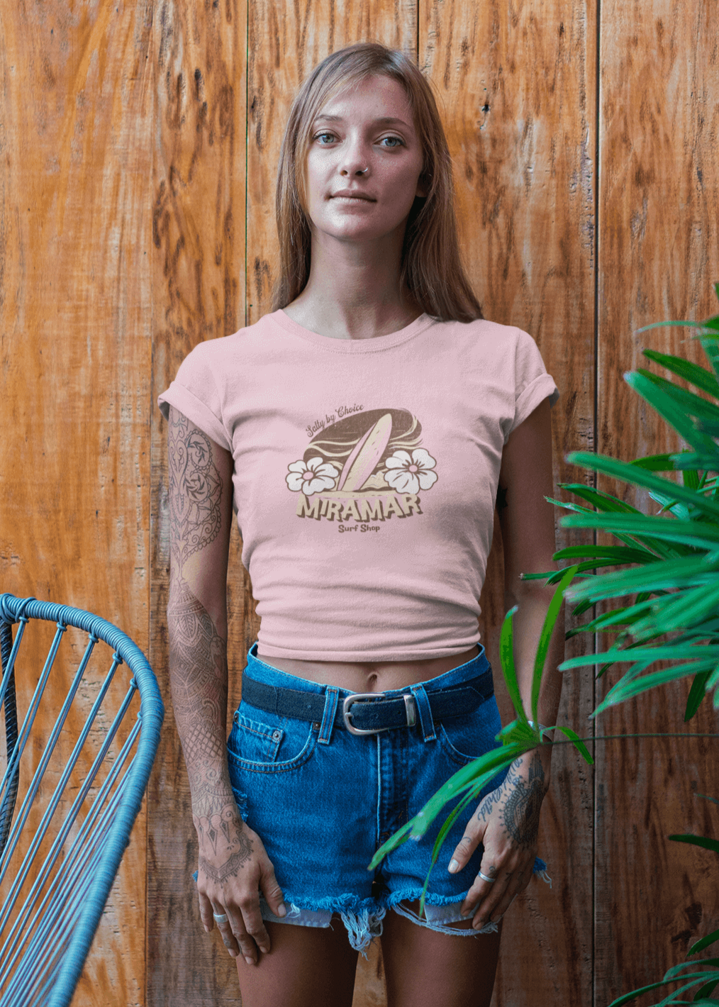 Salty and Pink Relaxed Fit Ladies Tee