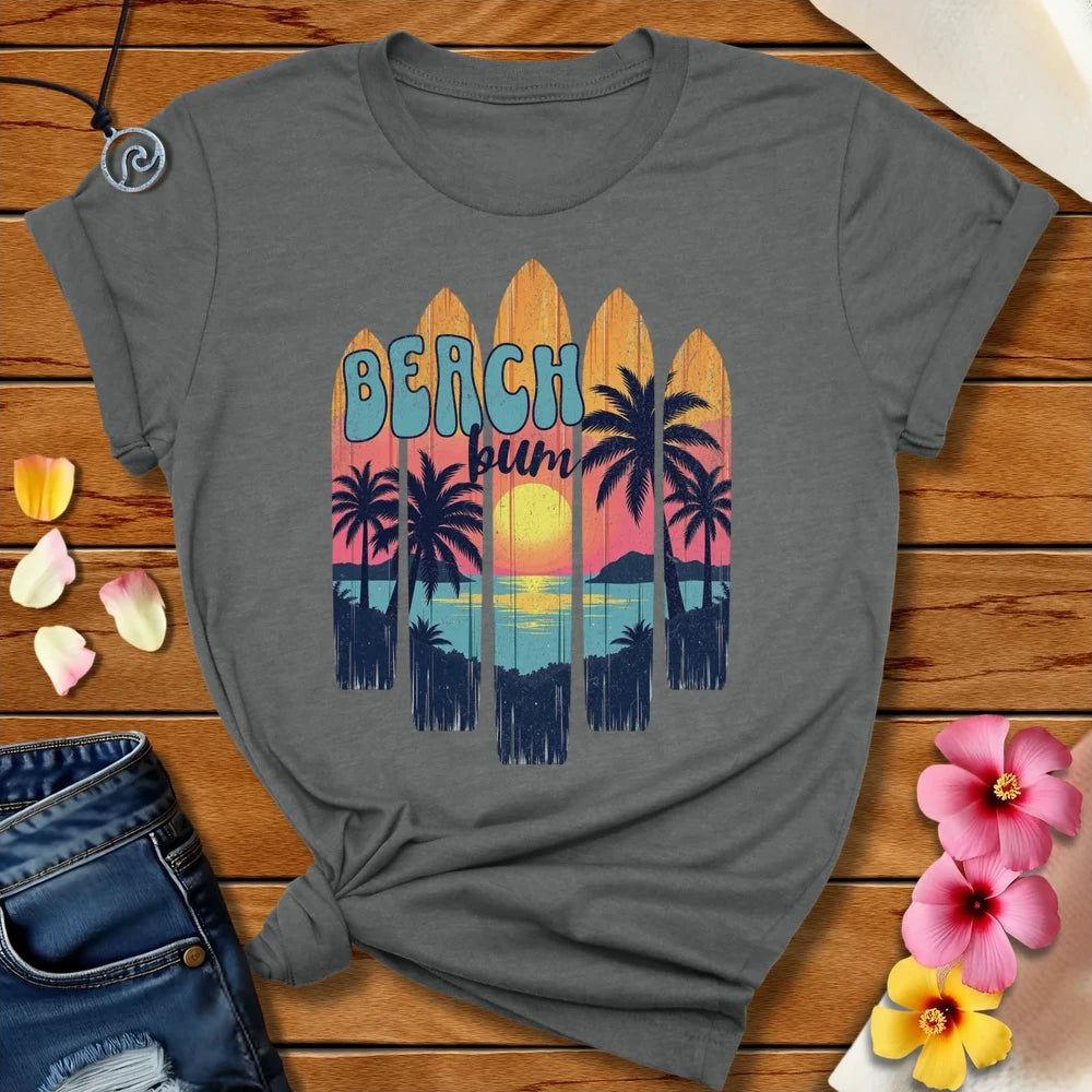 Boards Beach Bum Tee Deep Heather by Salty By Choice™ We love ocean apparel