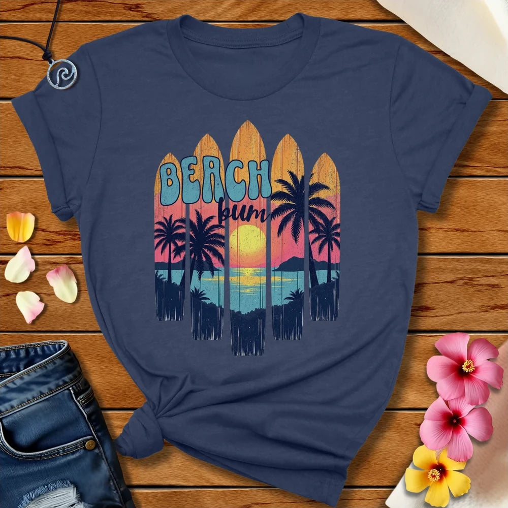 Boards Beach Bum Tee Heather Navy by Salty By Choice™ We love ocean apparel