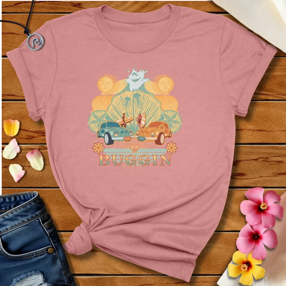 Buggin Tee Heather Mauve by Salty By Choice™ We love ocean apparel