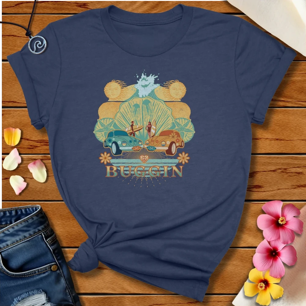 Buggin Tee Heather Navy by Salty By Choice™ We love ocean apparel