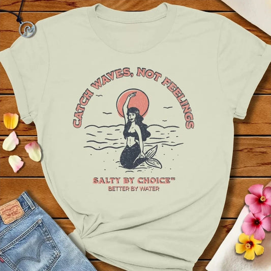 Catch Waves Tee Citron by Salty By Choice® We love the beach ocean and anything around water.