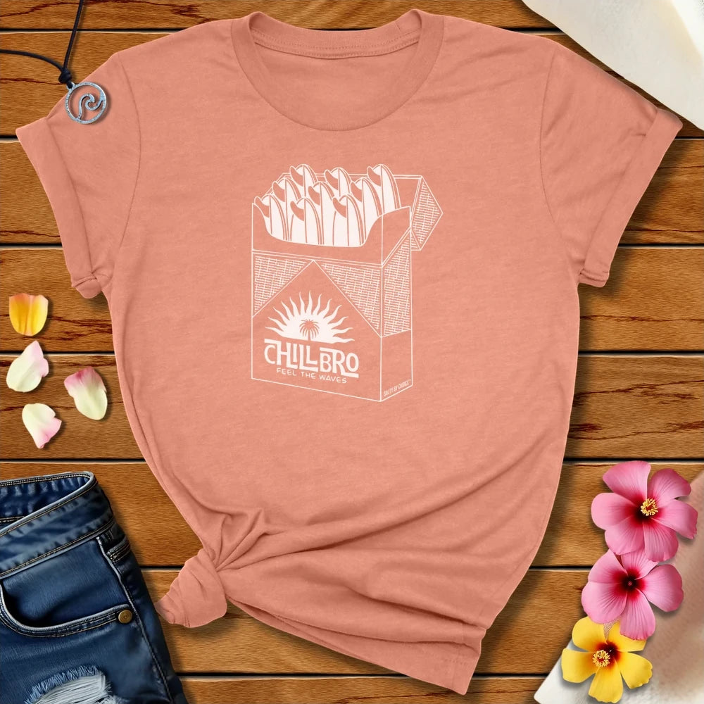 Chill Bro Tee Heather Prism Sunset by Salty By Choice™ We love ocean apparel