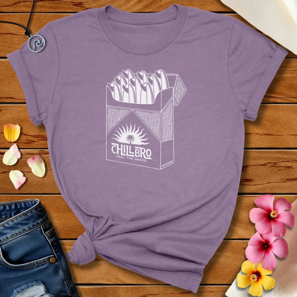 Chill Bro Tee Heather Purple by Salty By Choice™ We love ocean apparel