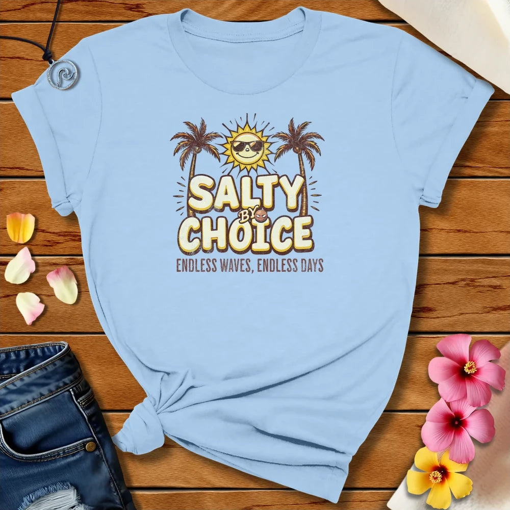 Endless Waves Tee Baby Blue by Salty By Choice™ We love ocean apparel