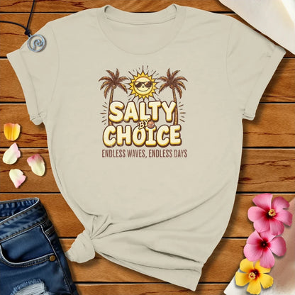 Endless Waves Tee Natural by Salty By Choice™ We love ocean apparel