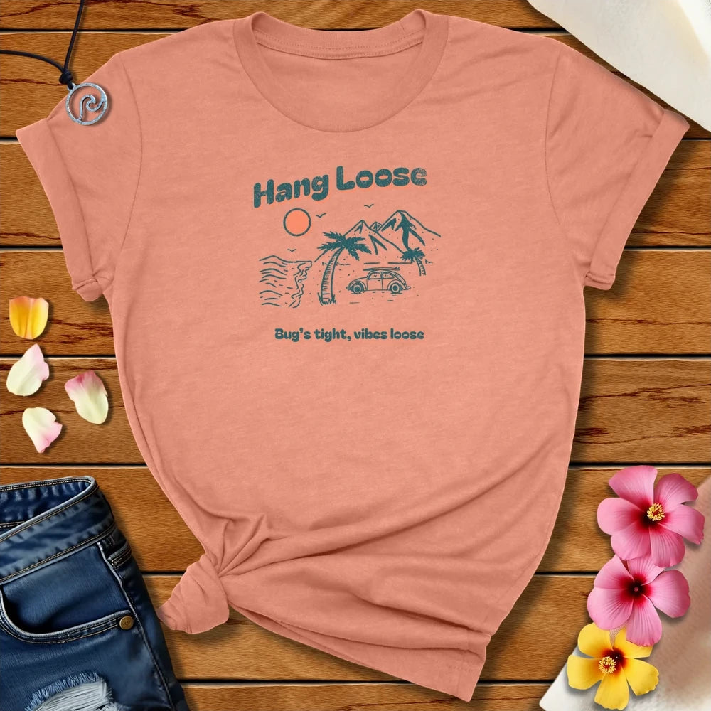 Hang Loose Tee Heather Prism Sunset by Salty By Choice™ We love ocean apparel