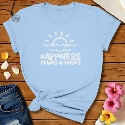 Happiness In Waves Tee Baby Blue by Salty By Choice™ We love ocean apparel